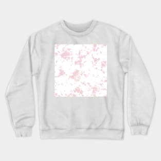 Cotton Candy pink and white marble - Tie-Dye Shibori Texture Crewneck Sweatshirt